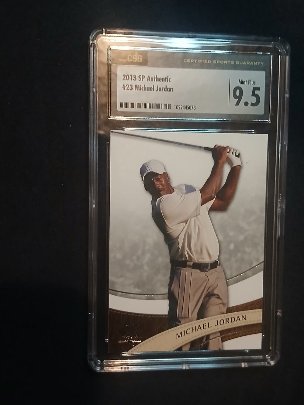 2014 UD SP Authentic 23 Michael Jordan CSG 9.5 GEM MINT Golf Air Last Dance